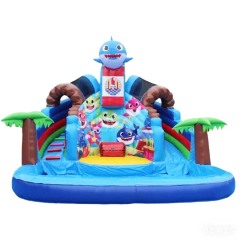 Baby Shark Splash Pool Water Slide