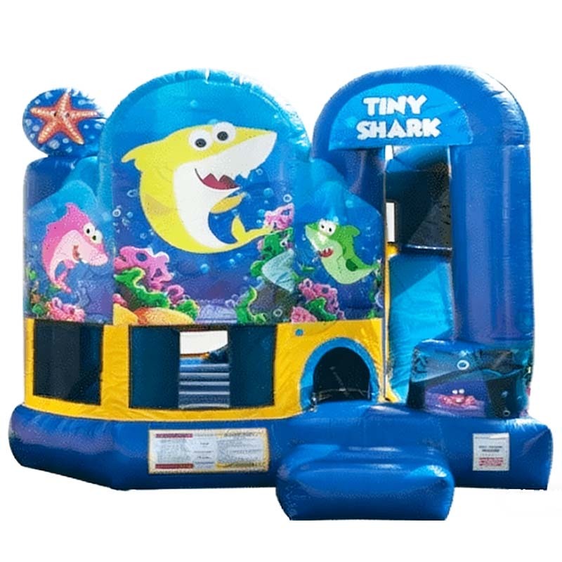 Tiny Shark Bounce House 5 in 1 Combo