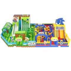 Customized Sonic Theme Inflatable Park