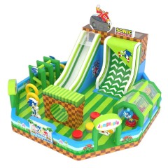 Custom Sonic Themed Large Inflatable Playground