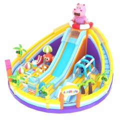 Beach Surf Theme Kids Inflatable Slide Playground