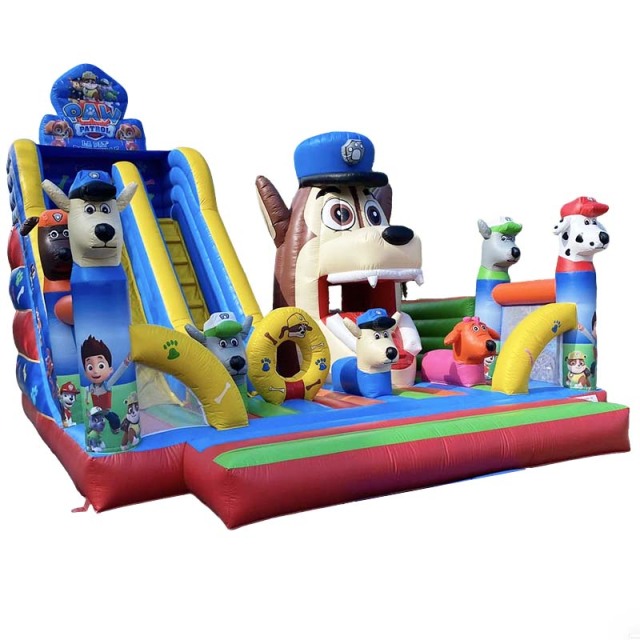 Paw Patrol Themed Inflatable Castle Slide Playground