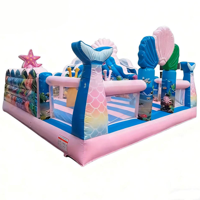 Mermaid Sea World Bounce Castle Inflatable Playland