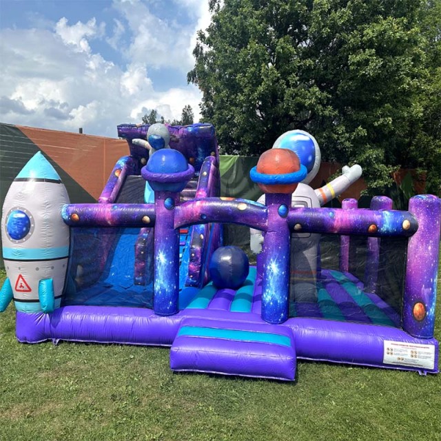 Custom Large Galaxies Space Inflatable Playland
