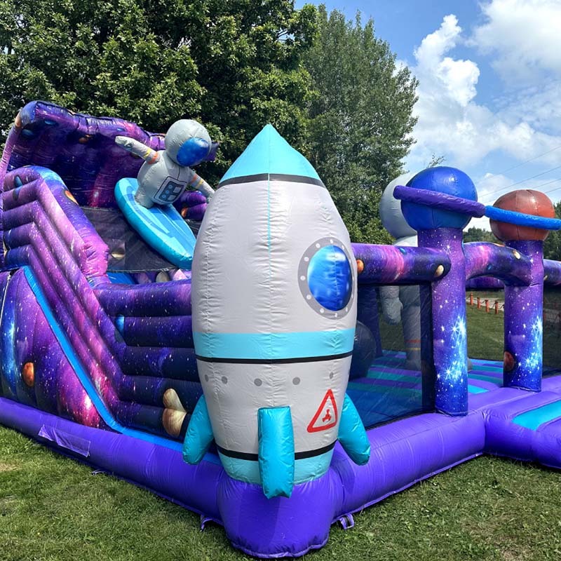 Custom Large Galaxies Space Inflatable Playland