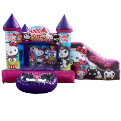 Hello Kitty & Kuromi Jumping Castle With Slide Combo