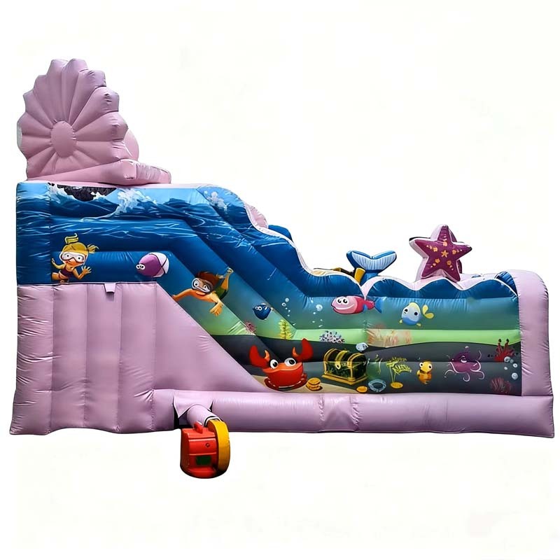 Mermaid Sea World Bounce Castle Inflatable Playland