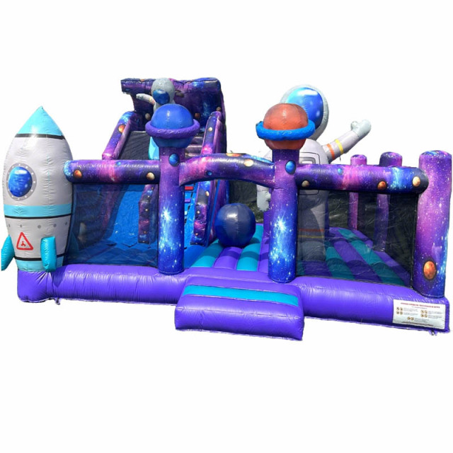 Custom Large Galaxies Space Inflatable Playland