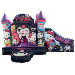 Hello Kitty & Kuromi Jumping Castle With Slide Combo
