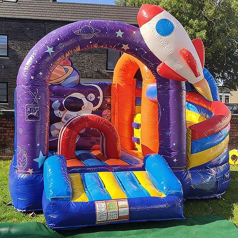 Mini Space Bouncey Castle with Slide