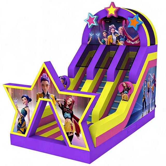 K-pop Dual Lane Bouncy Slide