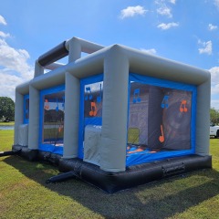 Giant 3D Inflatable Boombox Bounce House For Disco Party