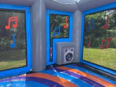 Giant 3D Inflatable Boombox Bounce House For Disco Party
