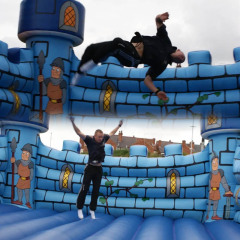 Medieval Knight Castle Large Inflatable Bounce House