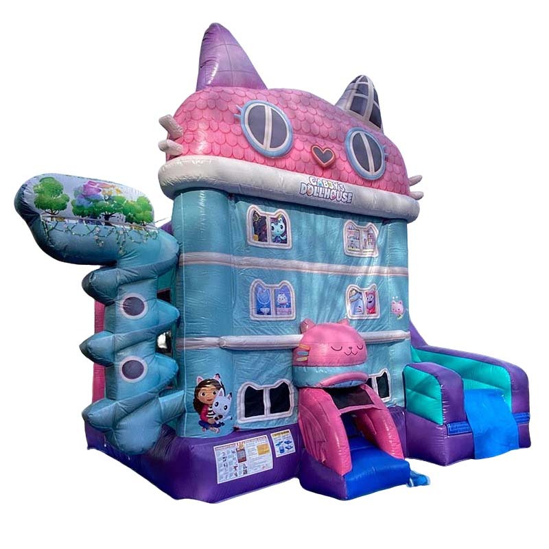 Gabby's Dollhouse Themed Bounce House With Slide