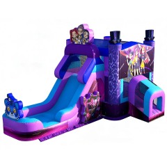 K-Pop Girl Group Bounce House with Water Slide