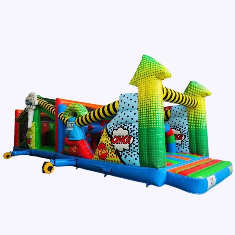 Comic Pop Art Inflatable Obstacle Course