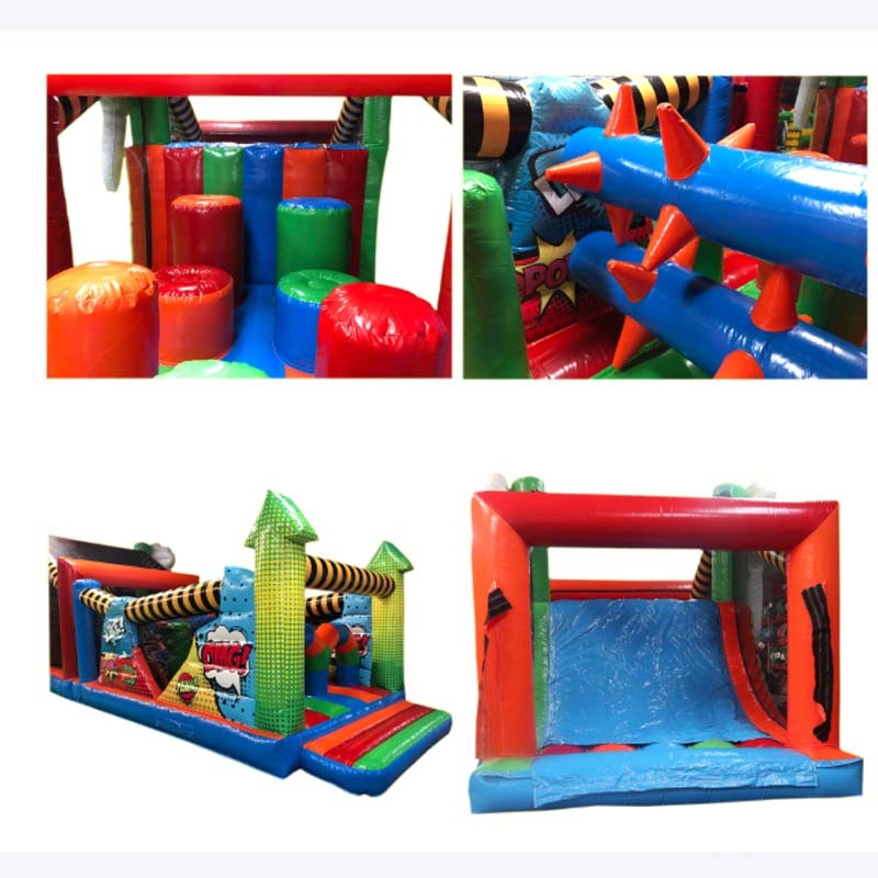 Comic Pop Art Inflatable Obstacle Course
