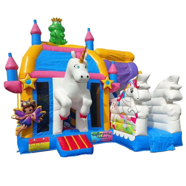 Unicorn & Fairy Tale Bounce House with Slide