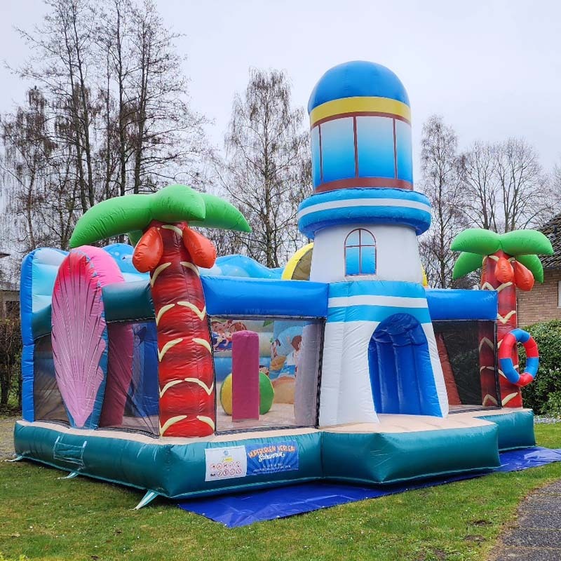 Beach & Lighthouse Themed Large Bounce House