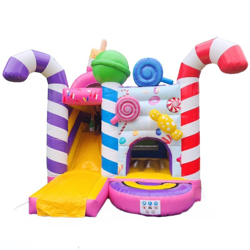 Candy Land Bouncy Castle Slide Combo