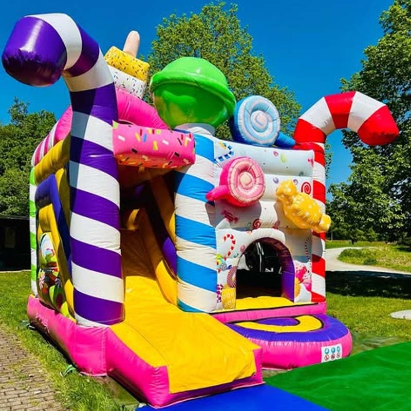 Candy Land Bouncy Castle Slide Combo