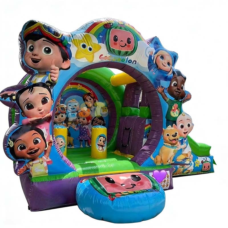 Mini Cocomelon Jumpy House With Slide Combo