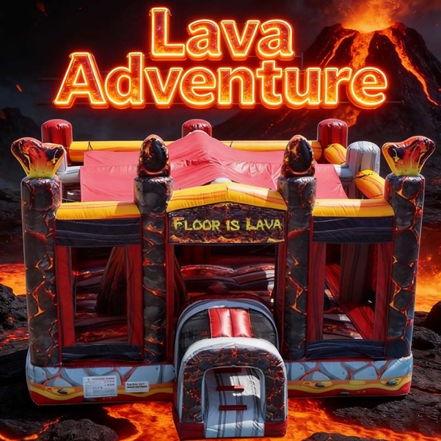 Floor is Lava Inflatable Bounce House