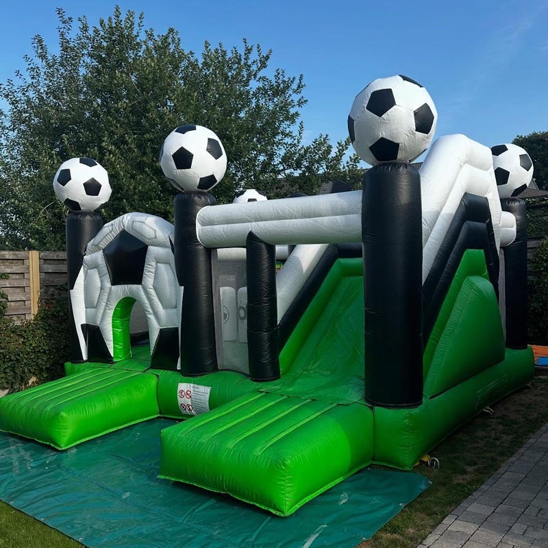 Soccer Sport Theme Bouncy Castle With Slide