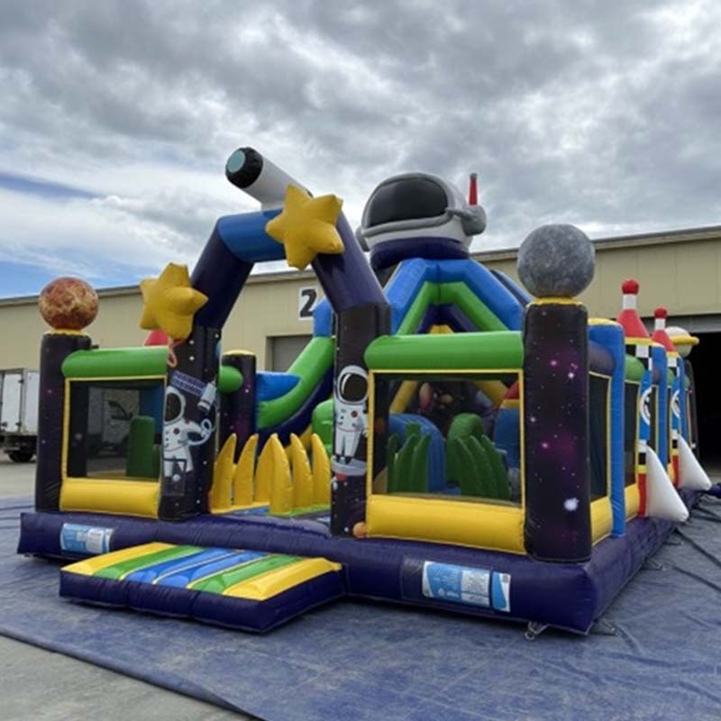 Space Themed Large Outdoor Kids Inflatable Playground