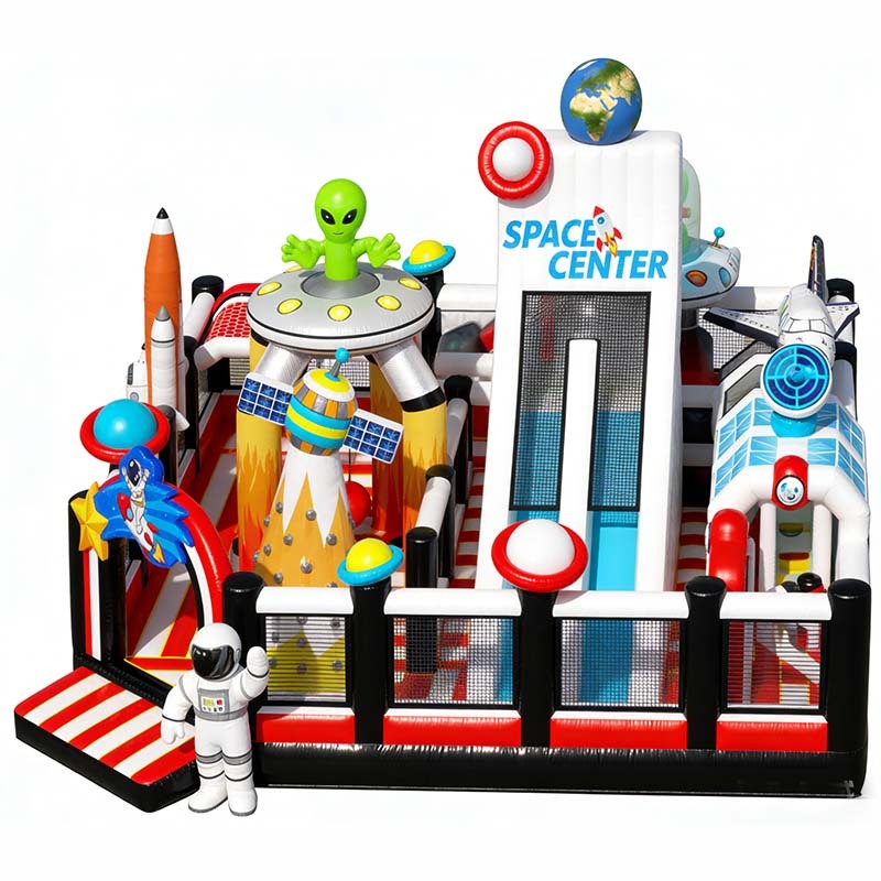 Space Center Themed Inflatable Bounce Park