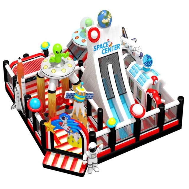 Space Center Themed Inflatable Bounce Park