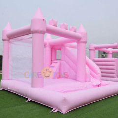 Pink Bounce Slide With Ball Pit