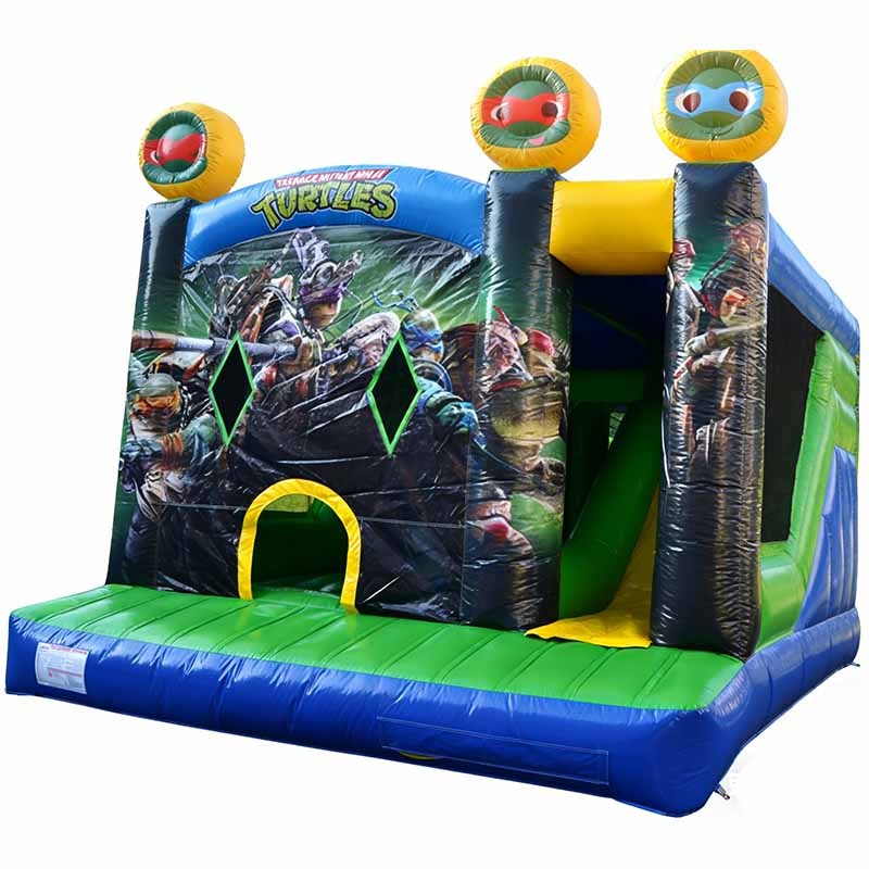 Ninja Turtles Bouncy Castle with Slide