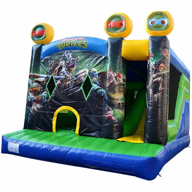 Ninja Turtles Bouncy Castle with Slide