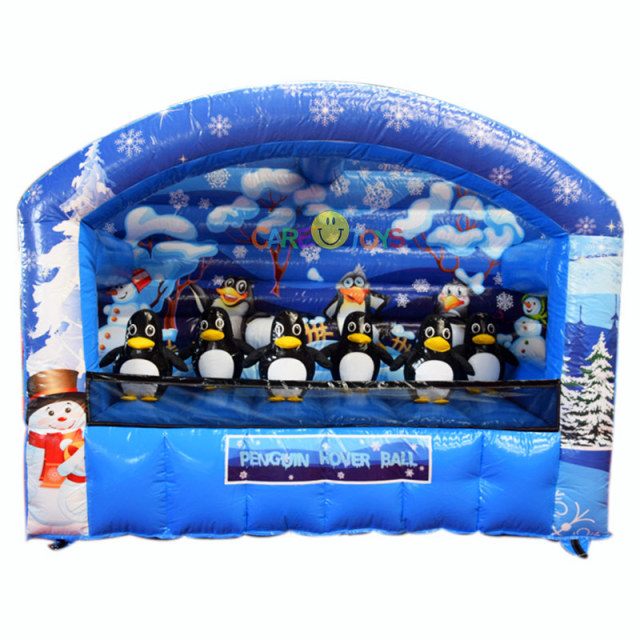 Penguin Themed Inflatable Floating Ball Game