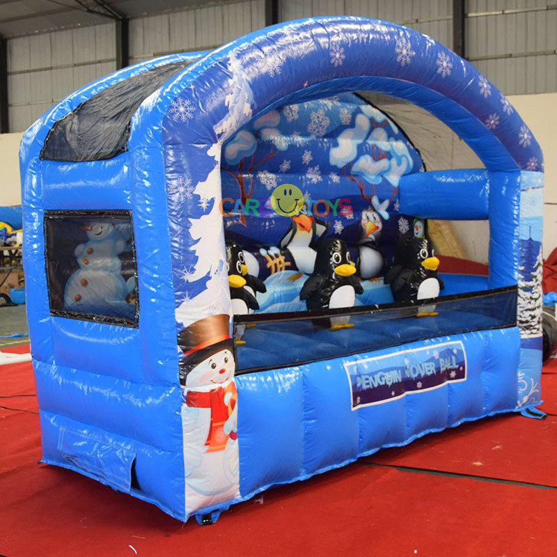 Penguin Themed Inflatable Floating Ball Game