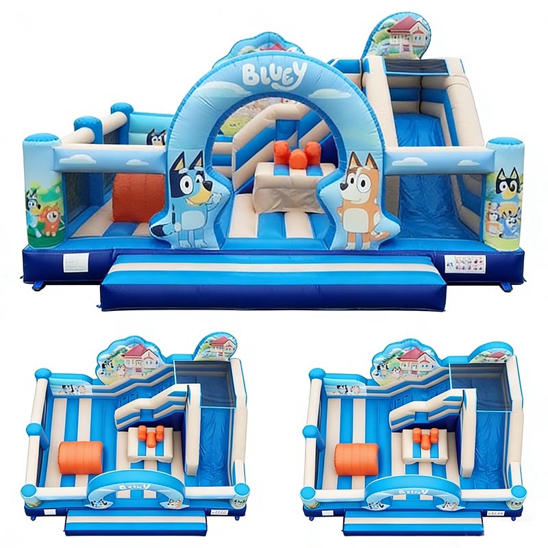 Large Bluey Theme Inflatable Playground