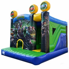 Ninja Turtles Bouncy Castle with Slide
