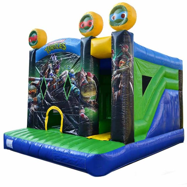 Ninja Turtles Bouncy Castle with Slide