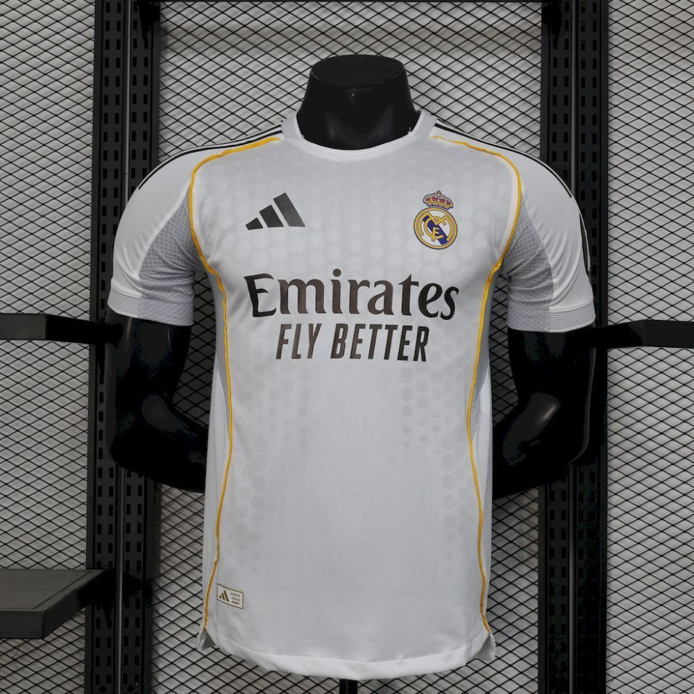 2025-2026 Real Madrid Club Football Home Jersey Player edition 1:1 China Quality