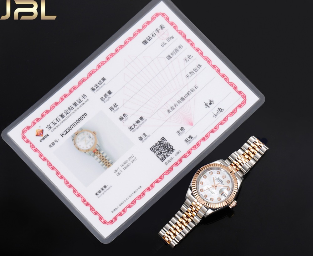 Real diamonds Rolex Lady Date-Just 28mm