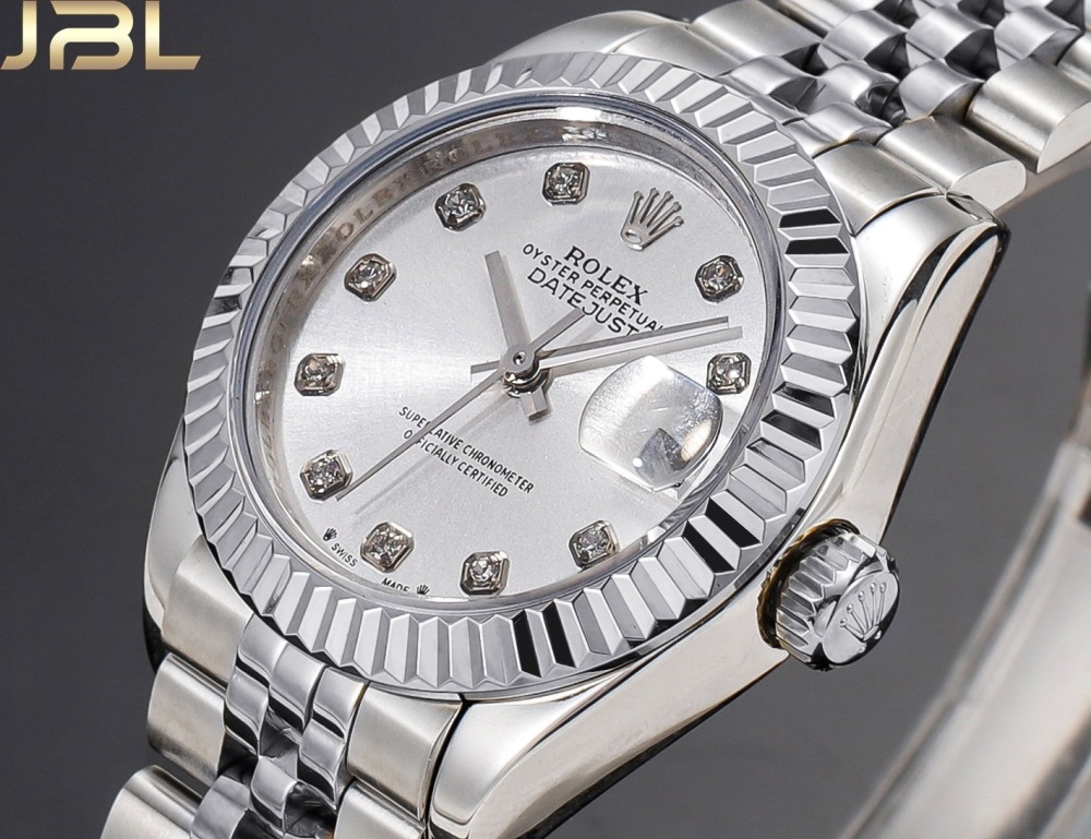 Real diamonds Rolex Lady Date-Just 28mm