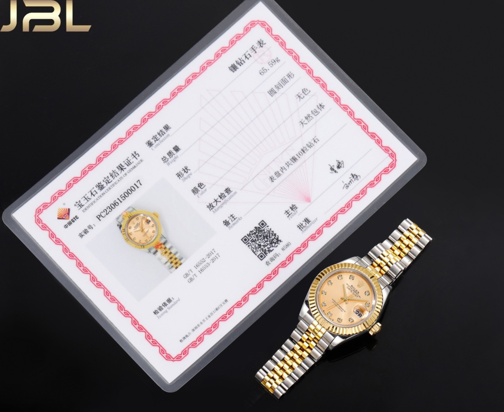 Real diamonds Rolex Lady Date-Just 28mm