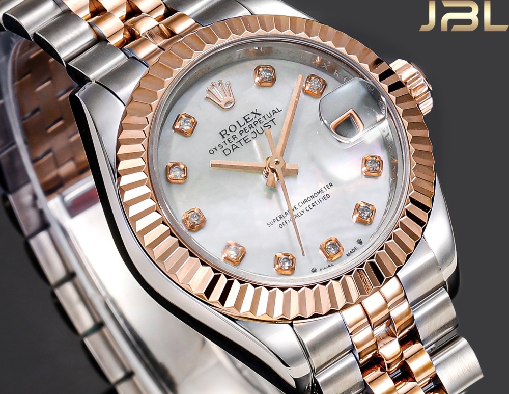 Real diamonds Rolex Lady Date-Just 28mm