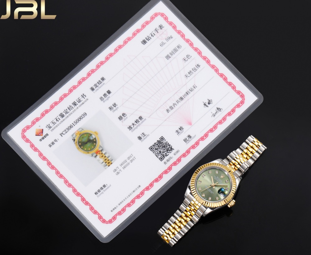 Real diamonds Rolex Lady Date-Just 28mm