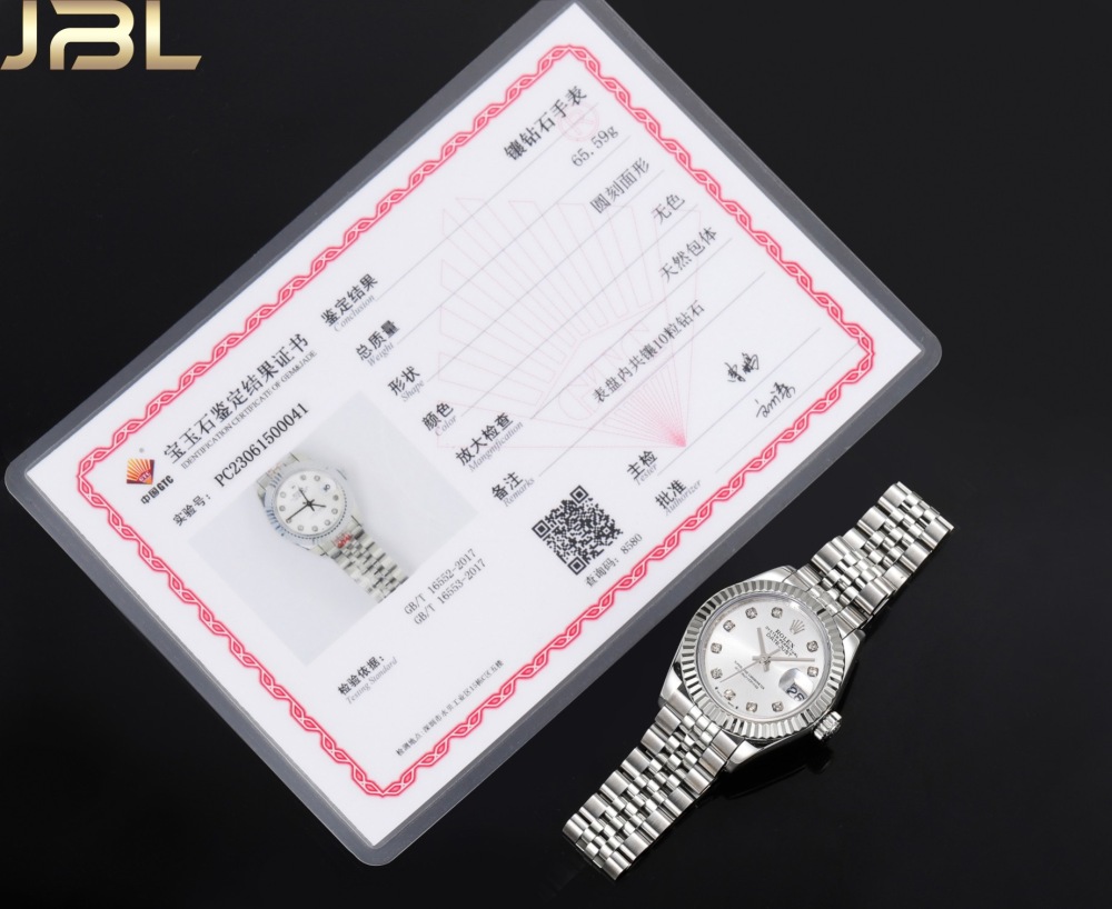 Real diamonds Rolex Lady Date-Just 28mm