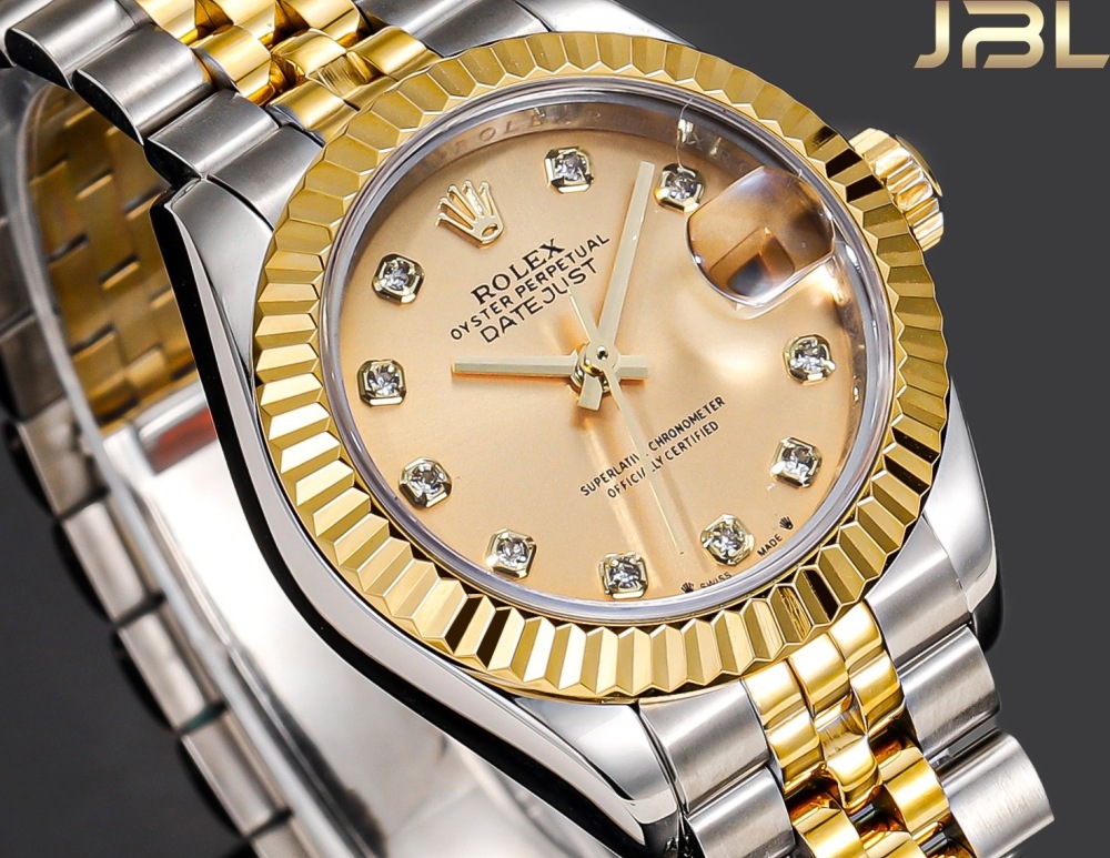 Real diamonds Rolex Lady Date-Just 28mm
