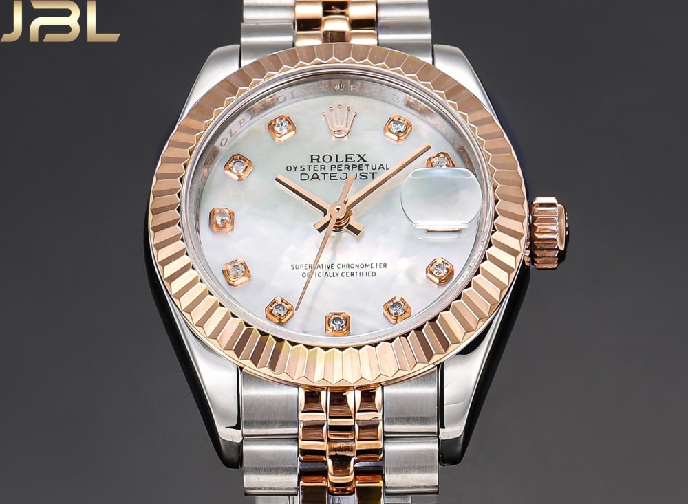 Real diamonds Rolex Lady Date-Just 28mm