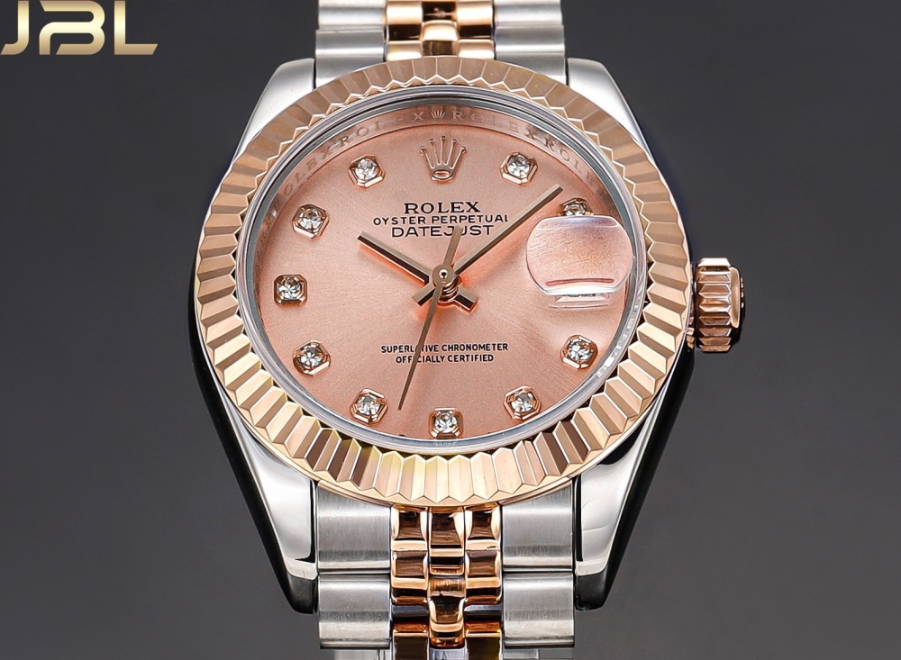 Real diamonds Rolex Lady Date-Just 28mm